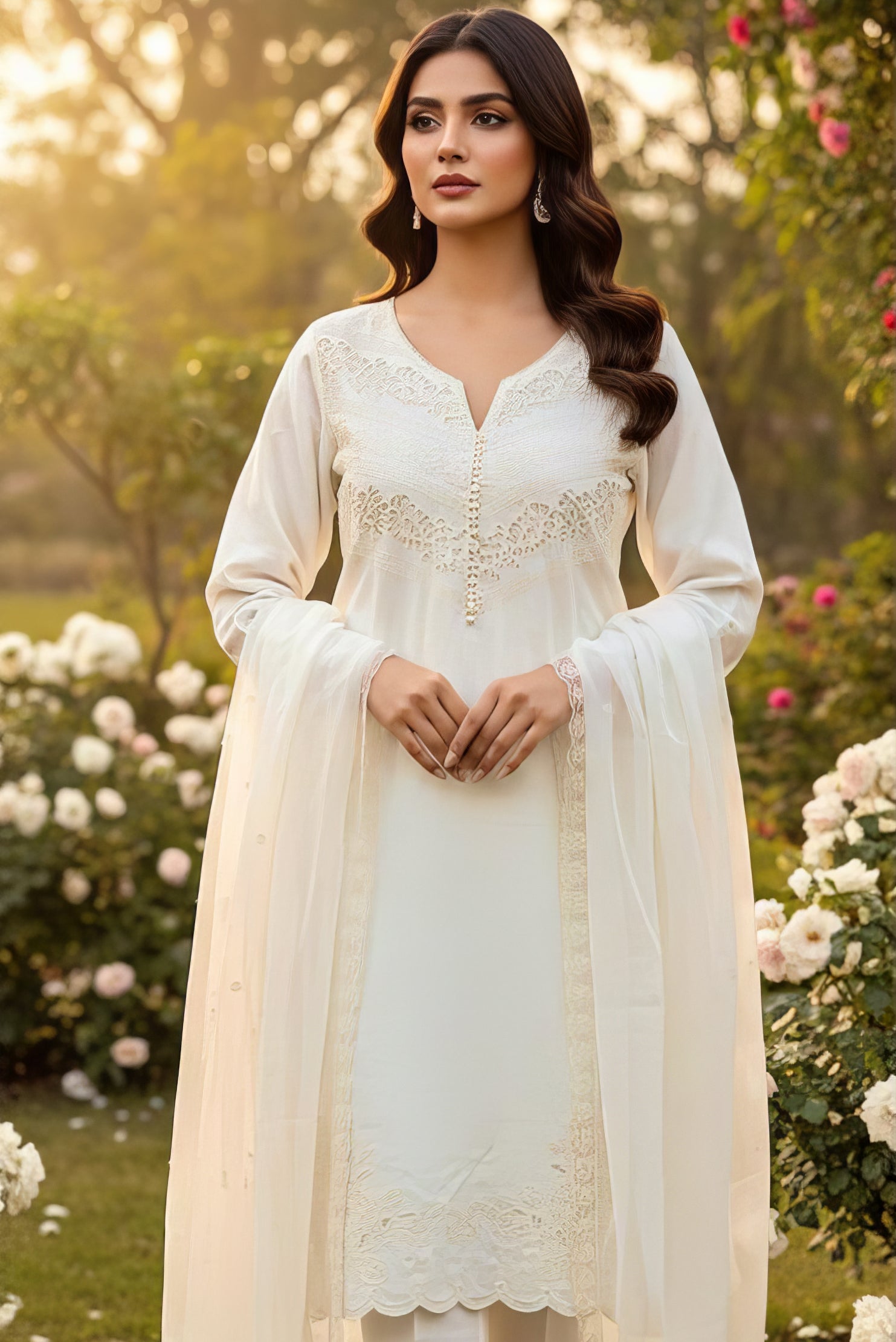 Graceful Cristal Viscose Suit Set EAST0052