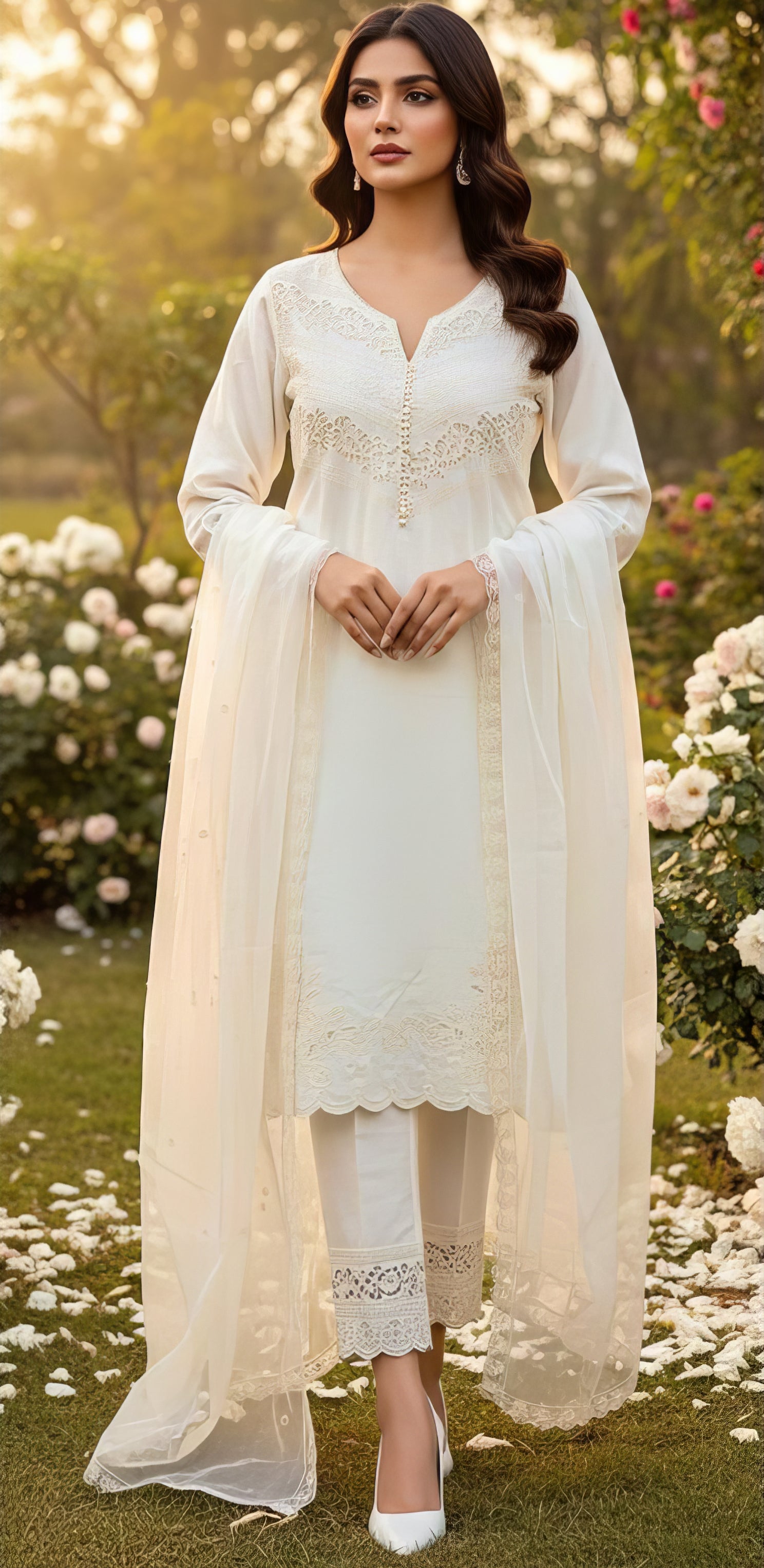 Graceful Cristal Viscose Suit Set EAST0052