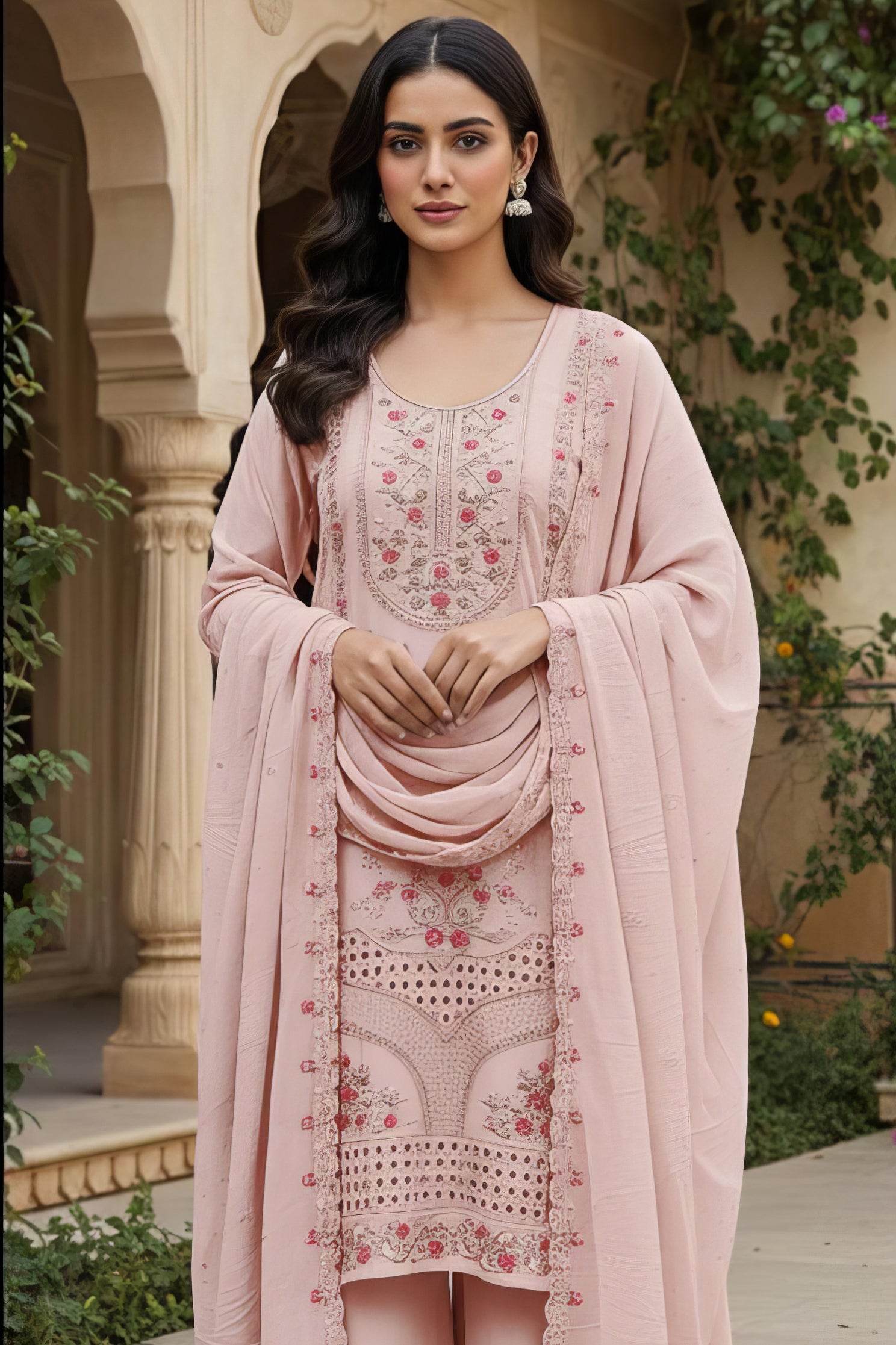 Georgette Zarkan Plazo Suit EASR0086