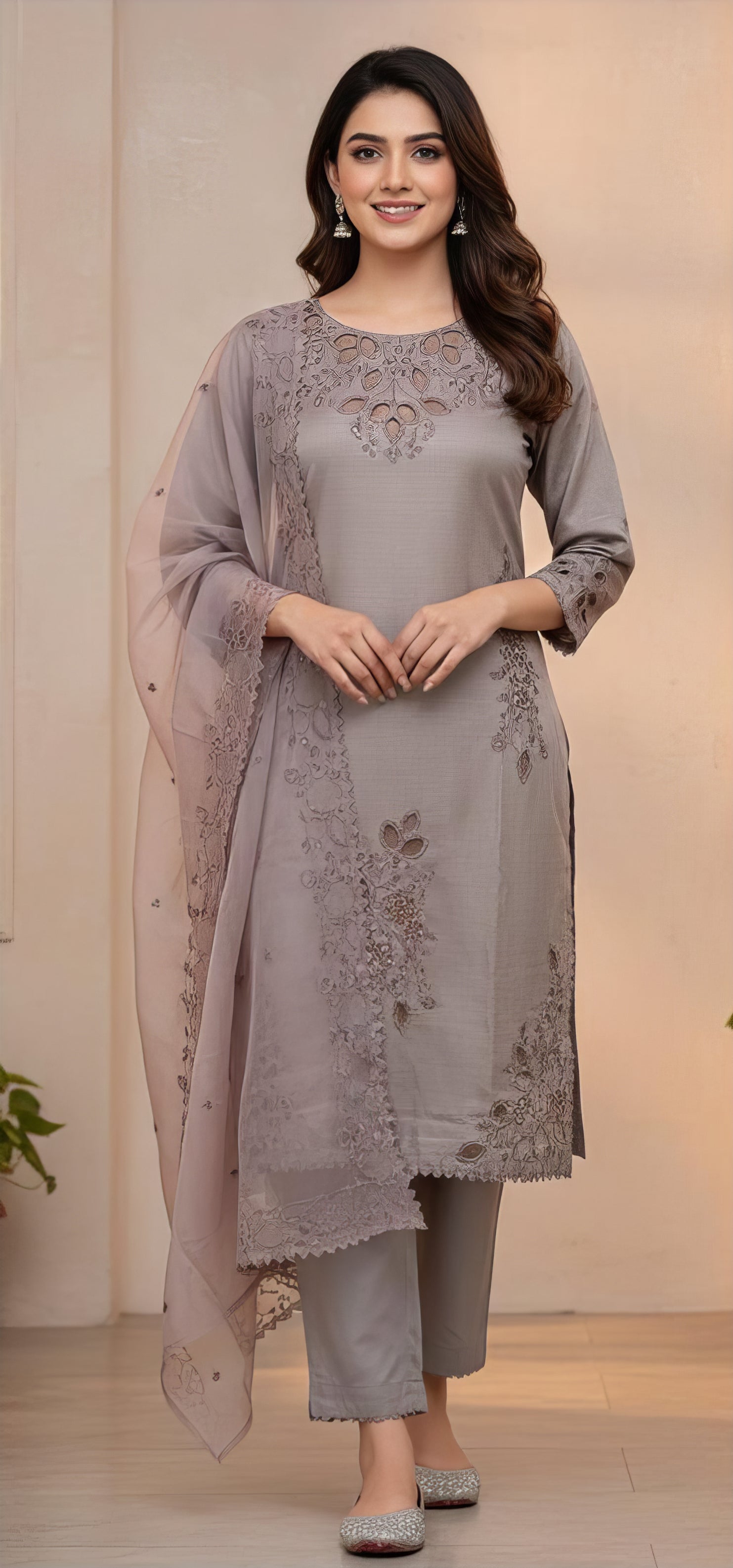 Cristal Viscose Elegant Suit Set EAPK0109