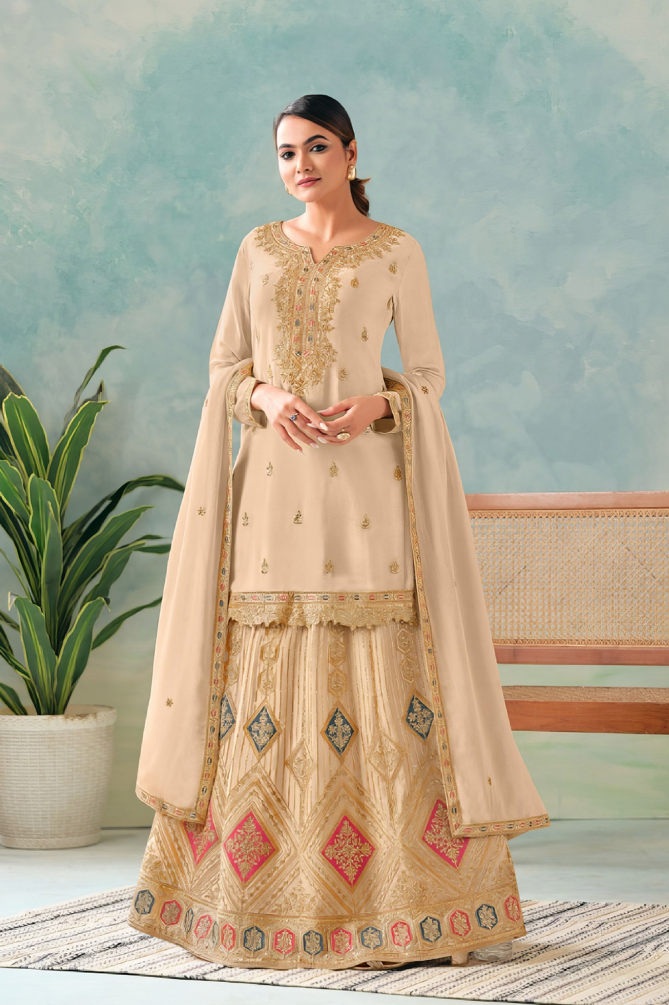 Chinon Charm Premium Sharara Suit LXSR0038