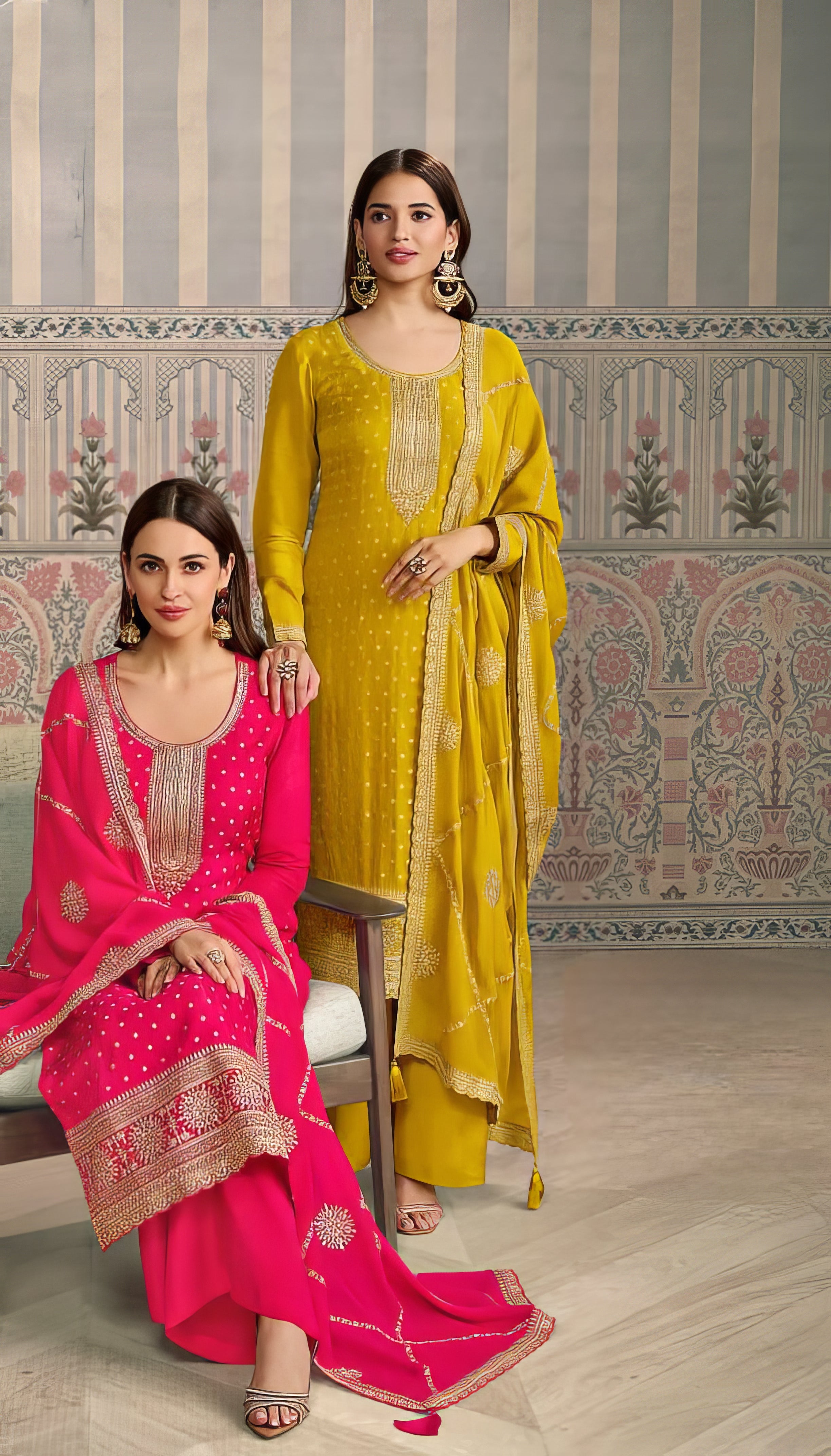 Vis Chiniya Silk Luxury Suit LXST0075