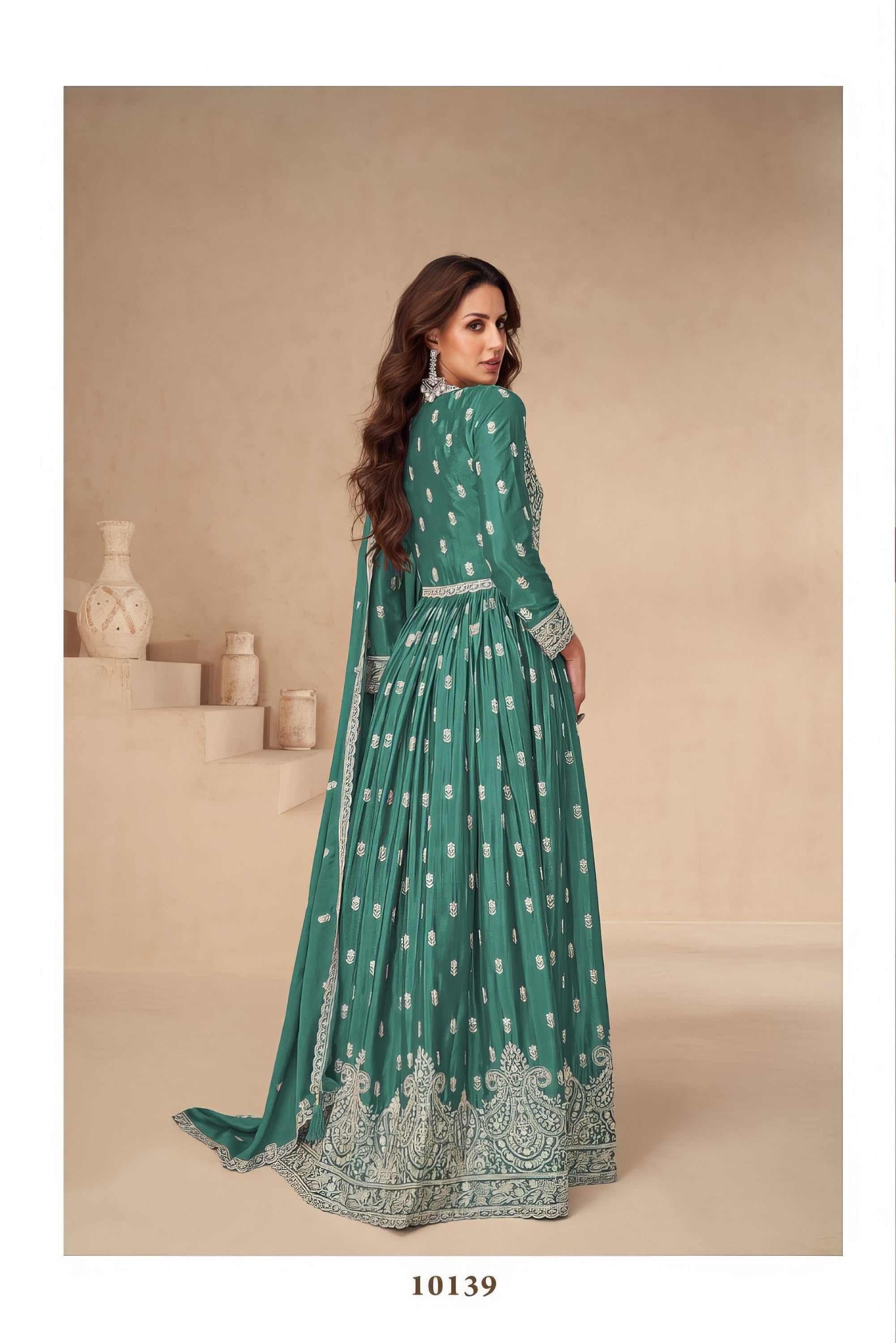 VeilEmpress Embroidered Gown EAGW0069
