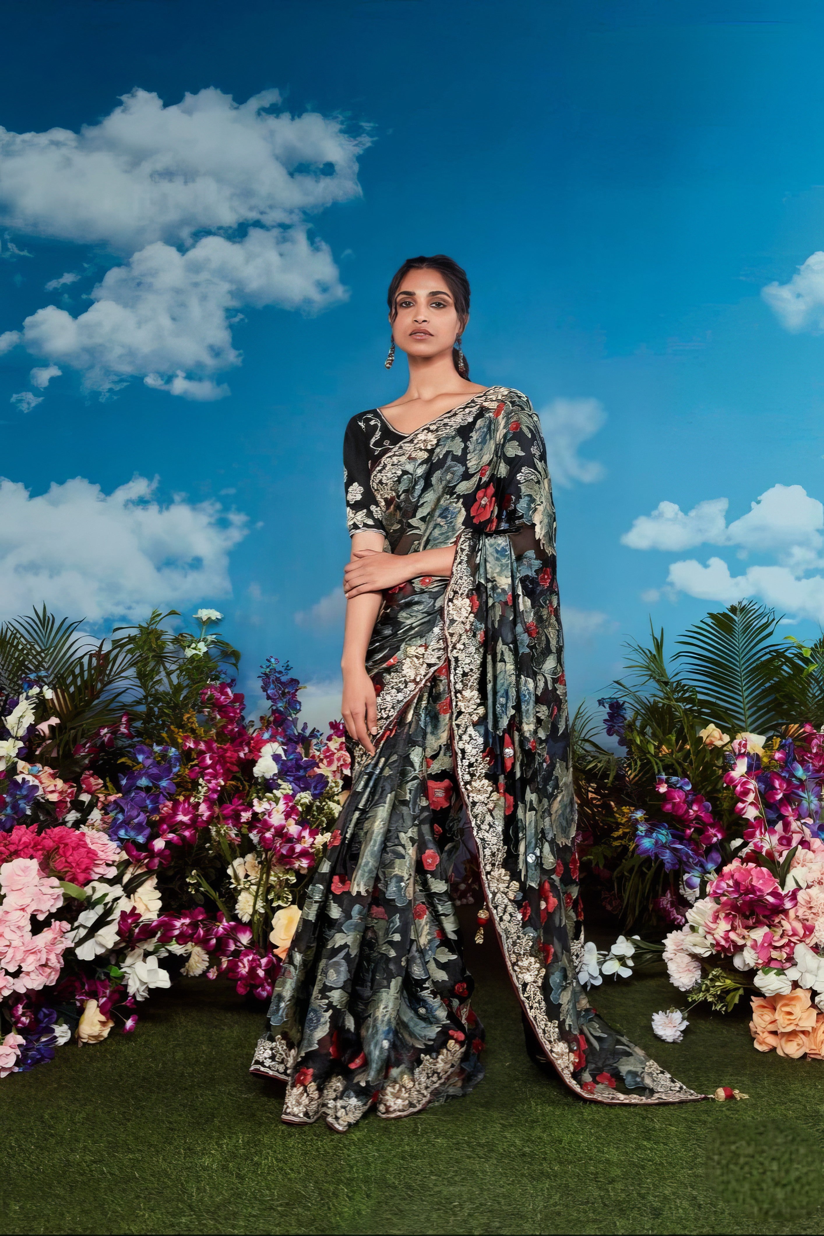 Brasso Bloom Elegance Saree LXSE0026