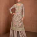 Multi-thread Embroideried sharara EASR0009