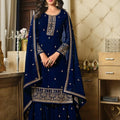 Designer Sharara Suit with Sequence & Lace Dupatta EASR0001