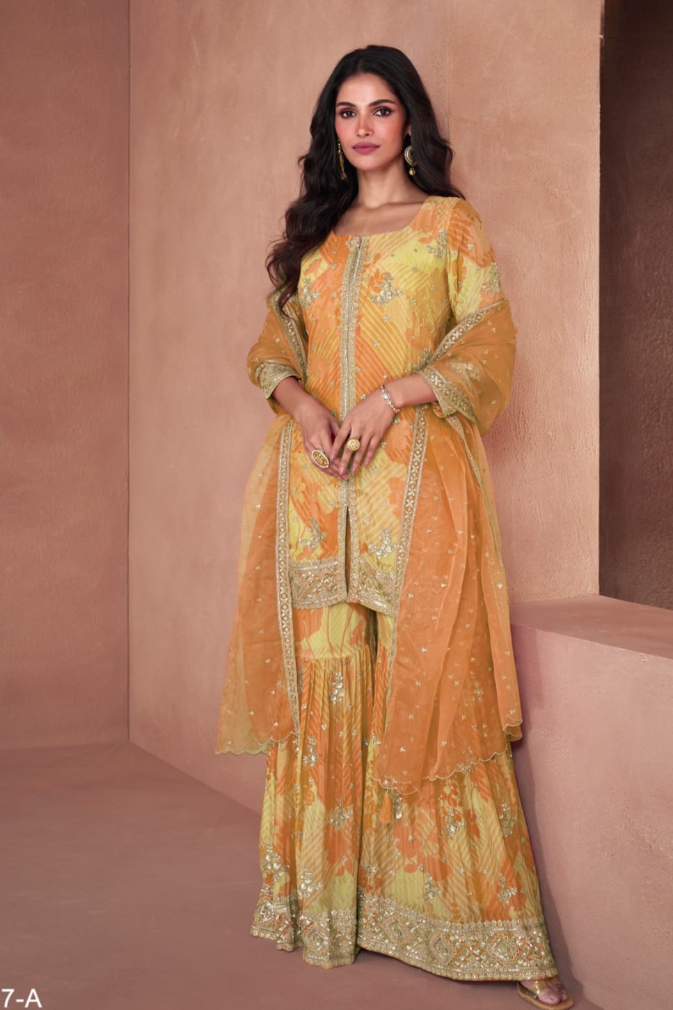 Heavy Fox Georgette Digital Print SHARARA EASR0013