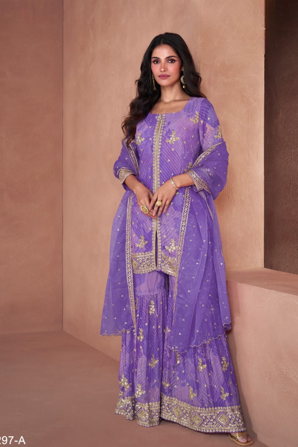 Heavy Fox Georgette Digital Print SHARARA EASR0013