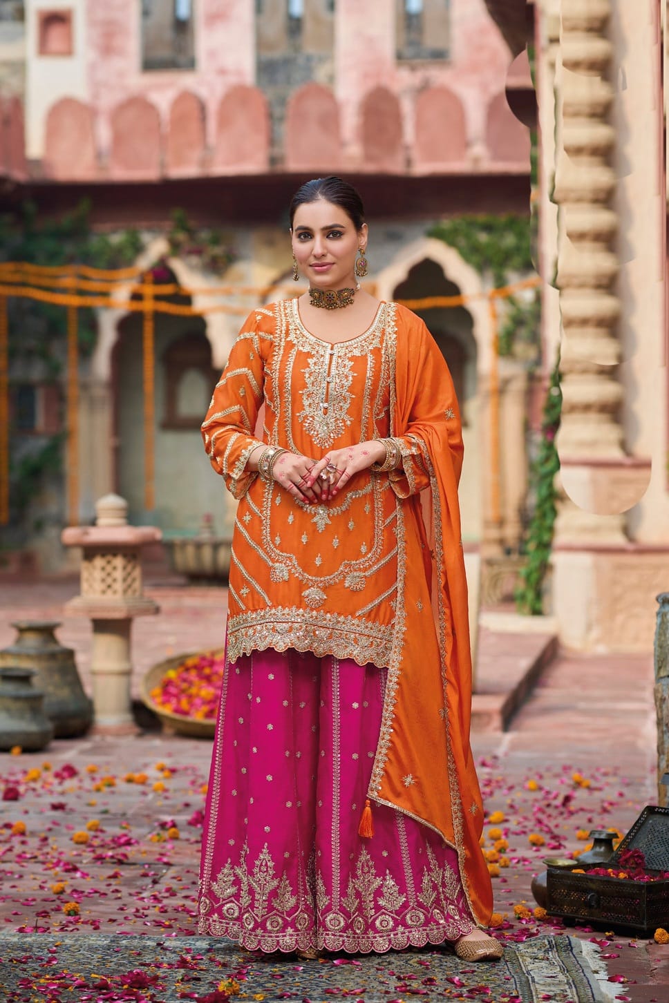 Heavy Chinon sharara with Squence work EASR00023