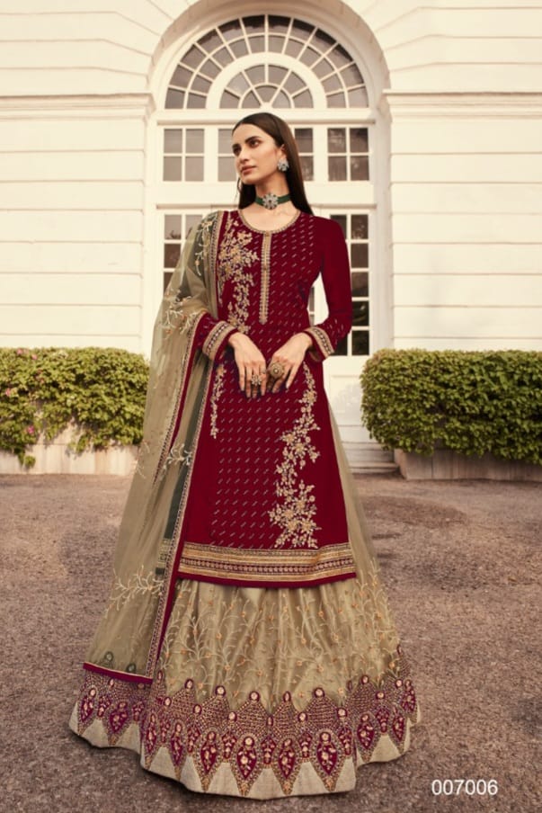 Starlit Grace embroidered SHARARA EASR00028