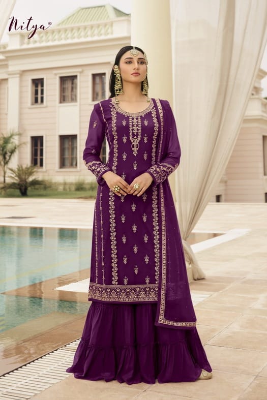GlimmerGrace Faux Georgette SHARARA EASR00030