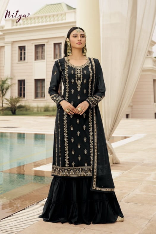 GlimmerGrace Faux Georgette SHARARA EASR00030