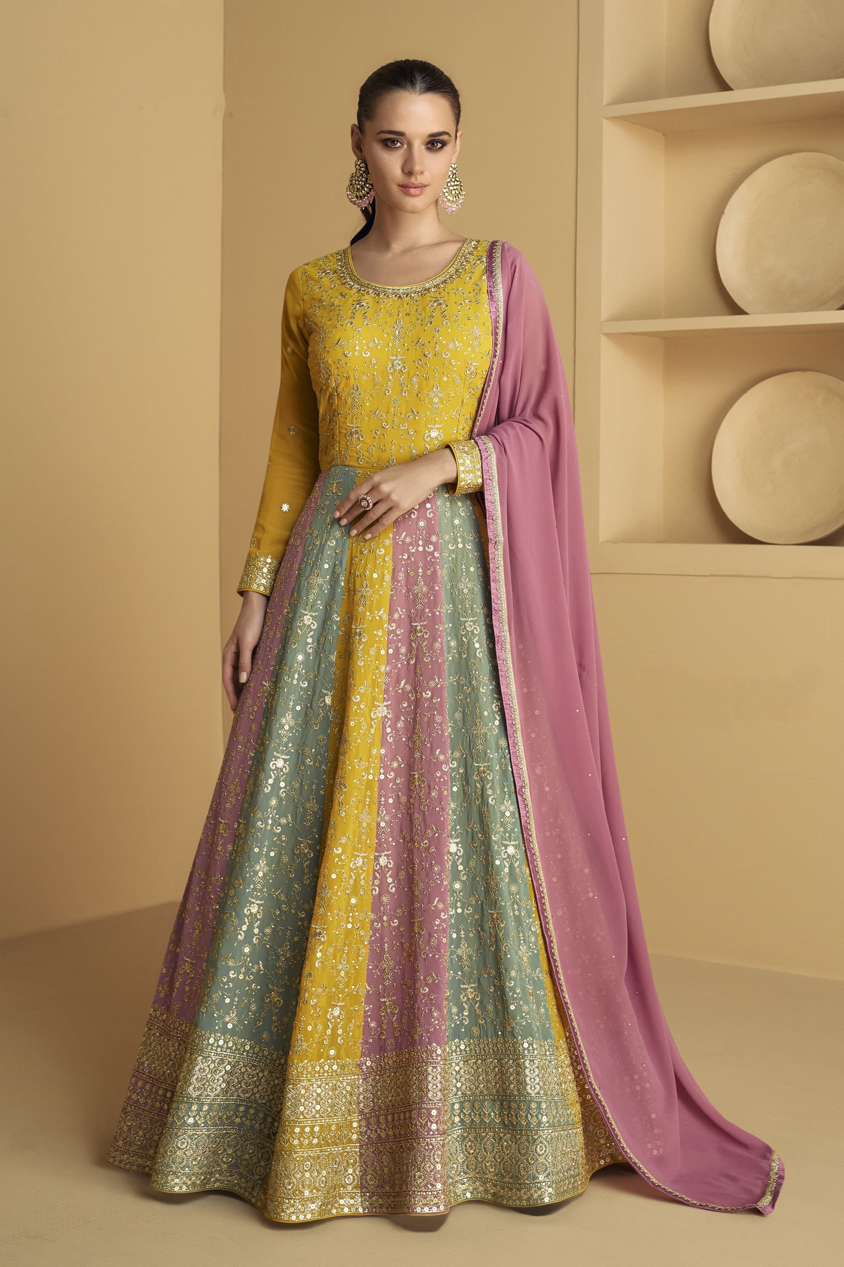 Multi Color Designer GOWN EAGW0023