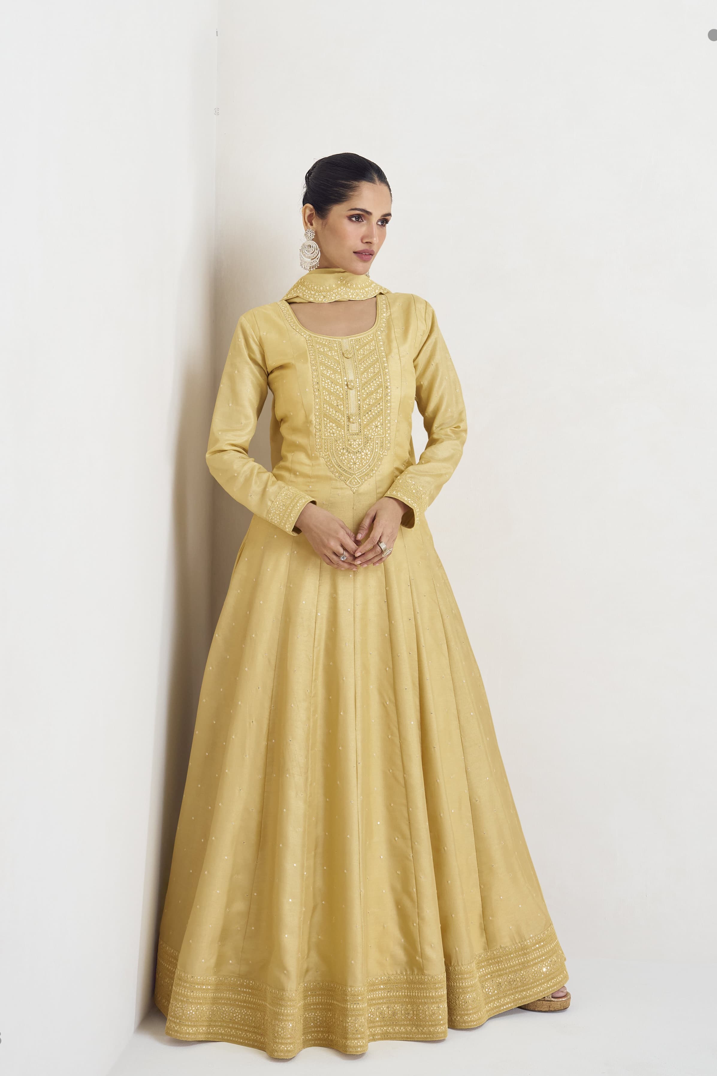 Shadow Drape Silky Fab Gown EAGW0025