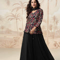 Premium Chinon Silk Luxury Sharara LXSR0006