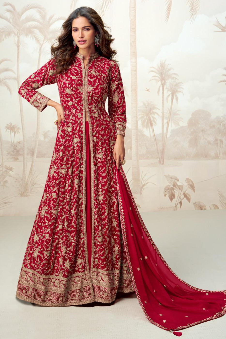 Floral Design Luxury Gown LXGW0027