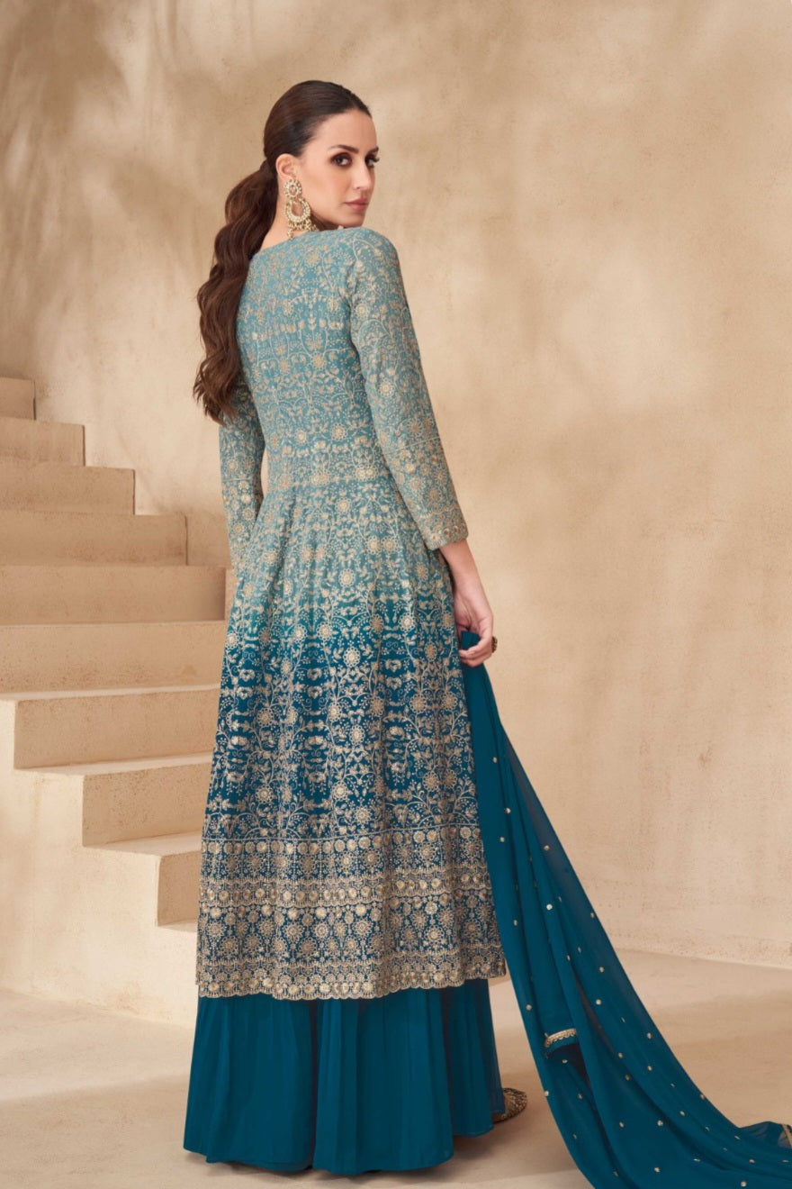 Falak Real Georgatte Sharara Suit LXSR0042