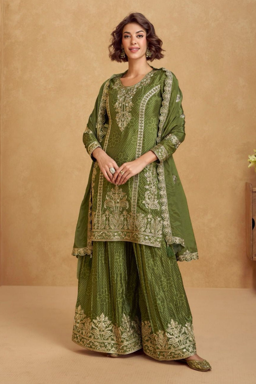 Zarveen Embroidered Sharara LXSR0028