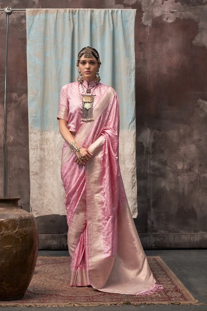 Pure Satin Handloom Saree LXSE0005