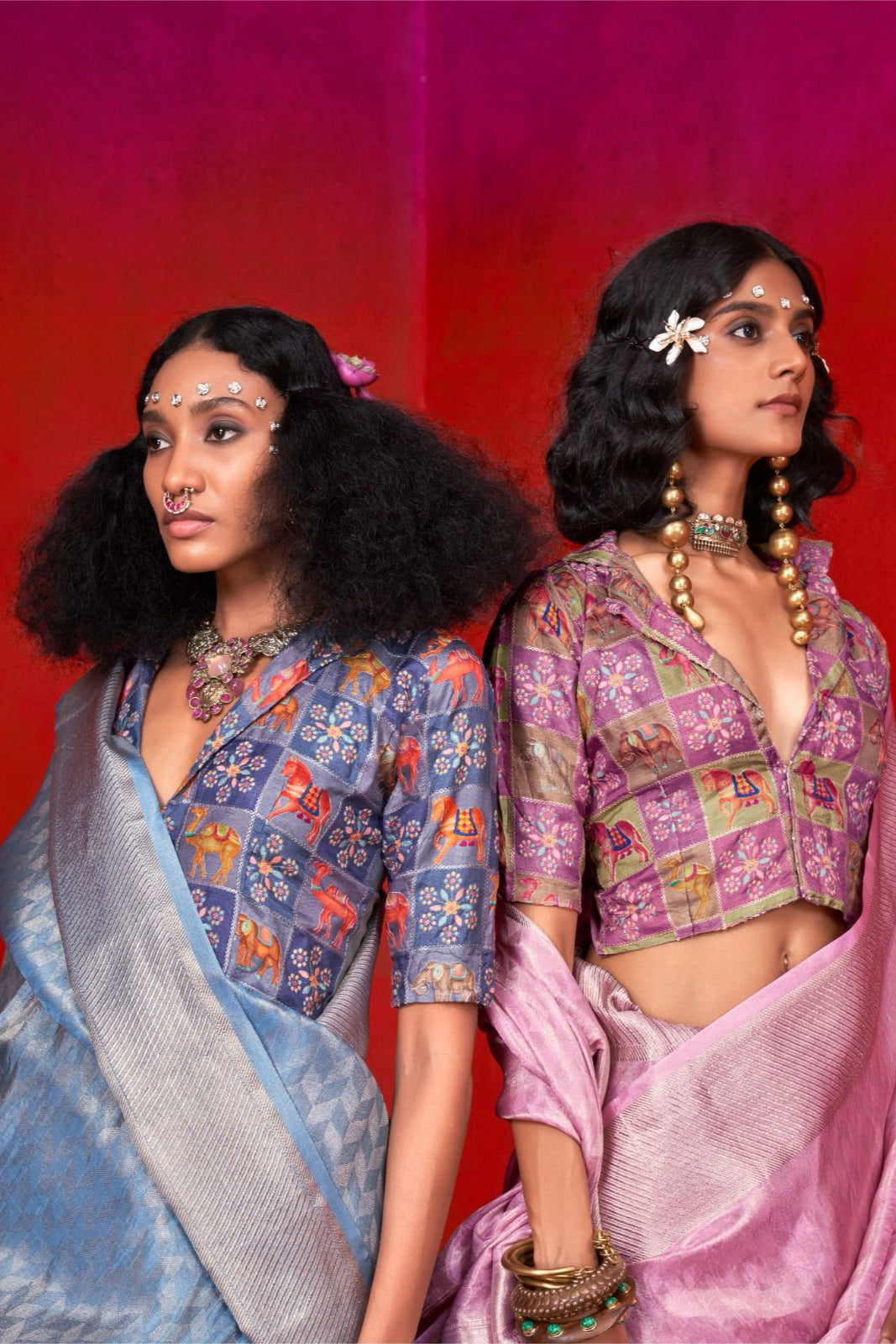 Golden Gossamer Silk Saree LXSE0008