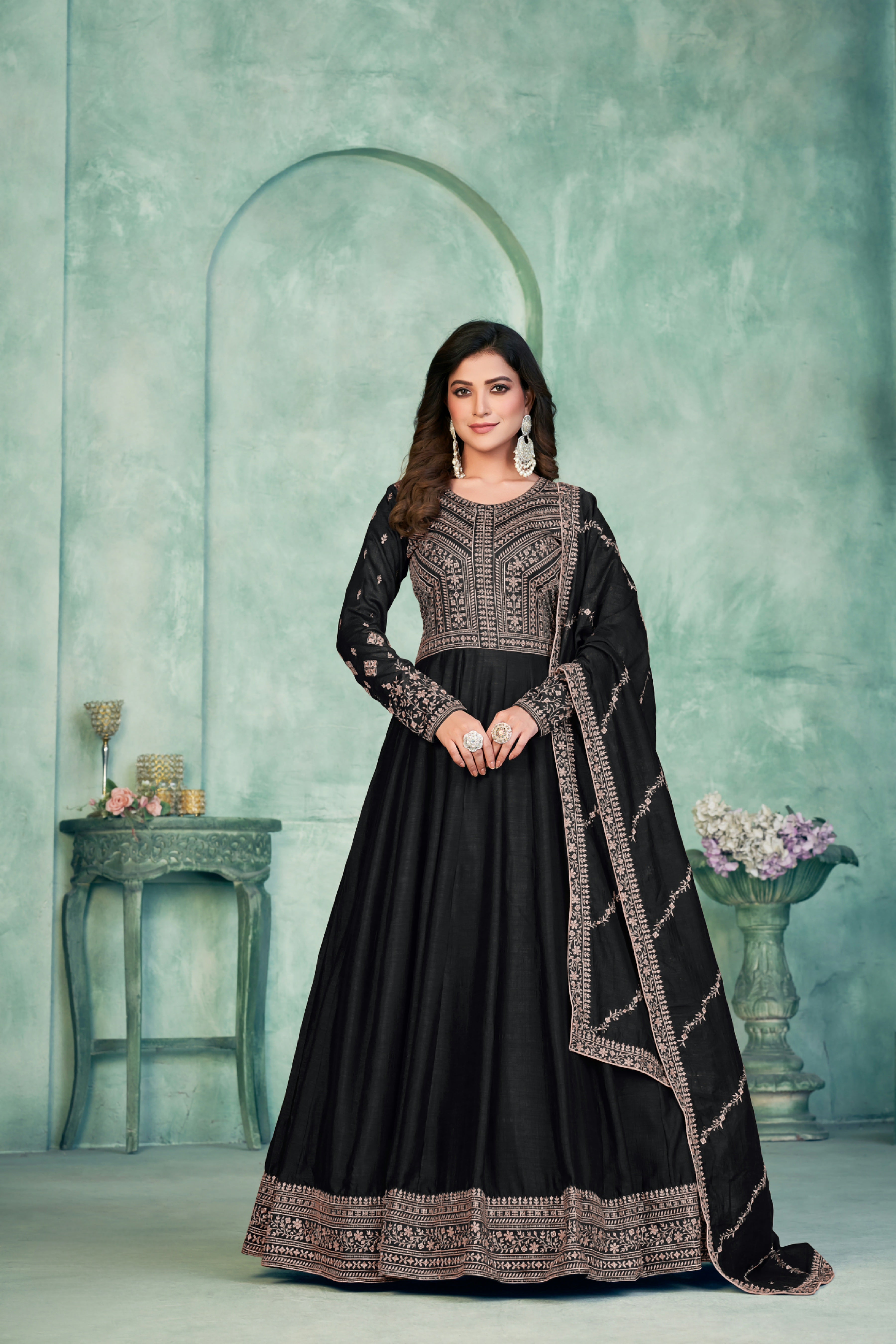 Silken Radiance Designer Gown EAGW0051