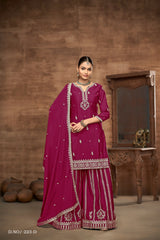 Lush Radiance Plazo Sharara Suit  EASR0060