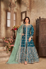 VELVET FABRIC DESIGNER GOWN  LXGW0012