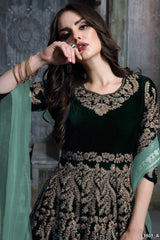 Velvet Embrace Designer Gown LXGW0001