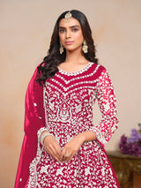 Netra Elegance Embroidered Net Gown EAGW0055