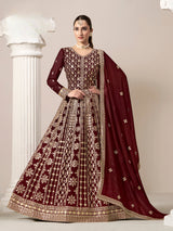 Faux Georgatte Designer Gown LXGW0002