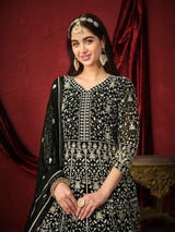 Faux georgette designer gown LXGW0009