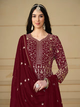 Faux georgette Designer gown LXGW0020