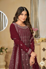 Ethereal Touch Embroideried sharara EASR0065
