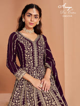 Silken Glint Designer Gown LXGW0005