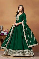 Silken Majesty Embroideried Gown EAGW0066