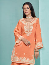 Roman silk Embroderied SHARARA EASR0063