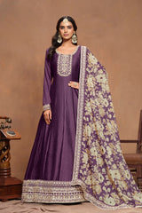 Aurora Bloom Embroidered Gown EAGW0067
