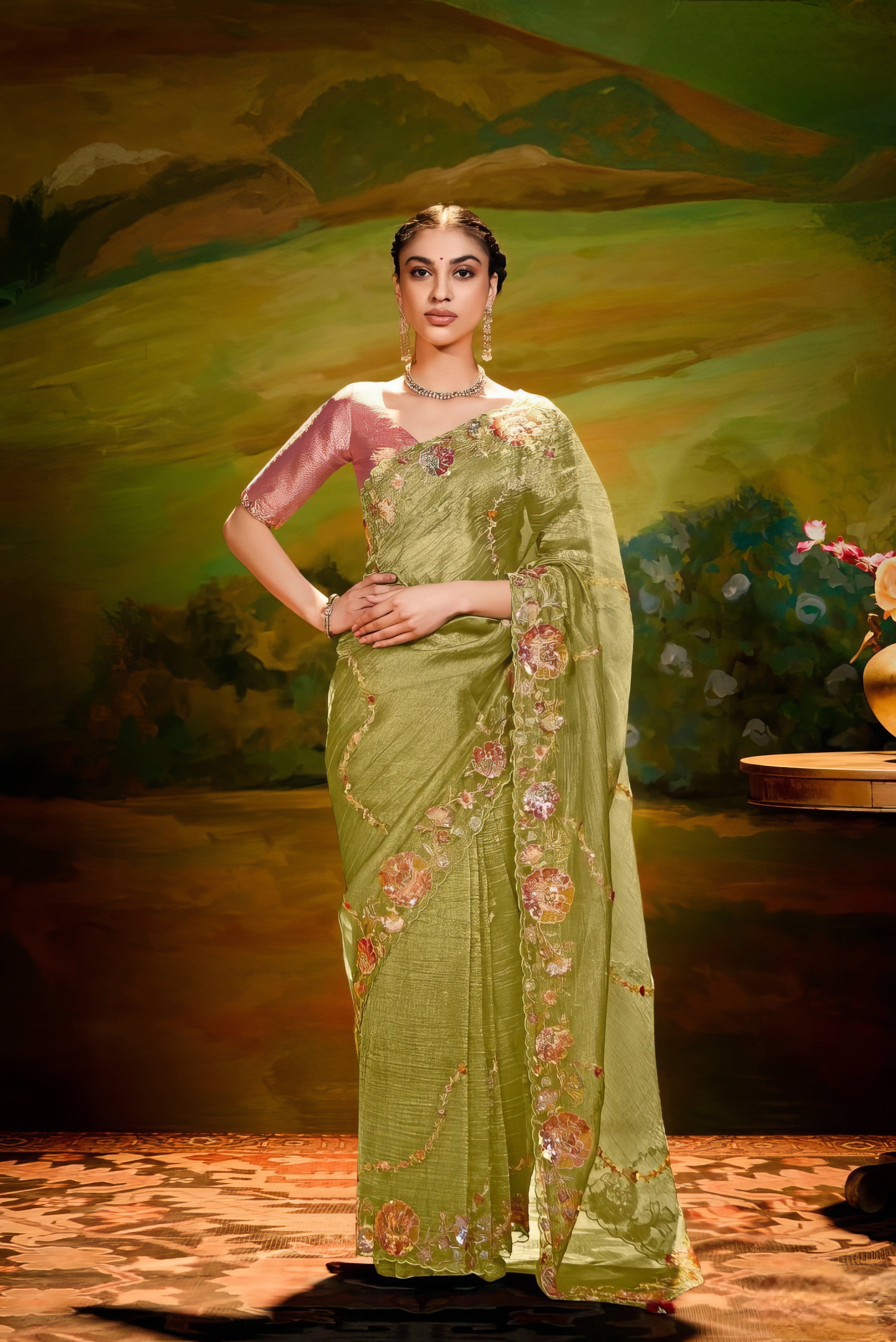 Ratnamala Embroidered Saree LXSE0007