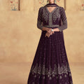 Chandni Elegance Premium Chinon SILK Gown LXGW0036