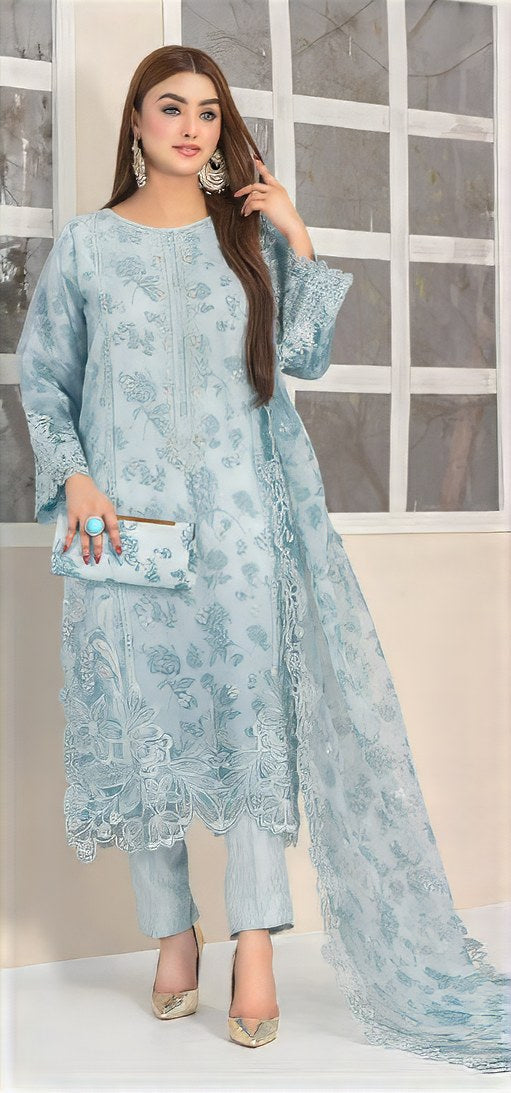 Organza Whim Embroidered Pakistani suit LXPK0029