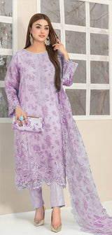 Organza Whim Embroidered Pakistani suit LXPK0029
