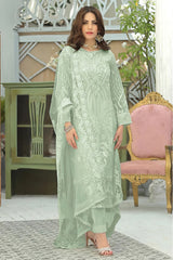 Elegant Fox Georgette Embroidered Pakistani Suit LXPK0105