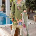 Gulzaar Olive Luxury Suit LXST0044