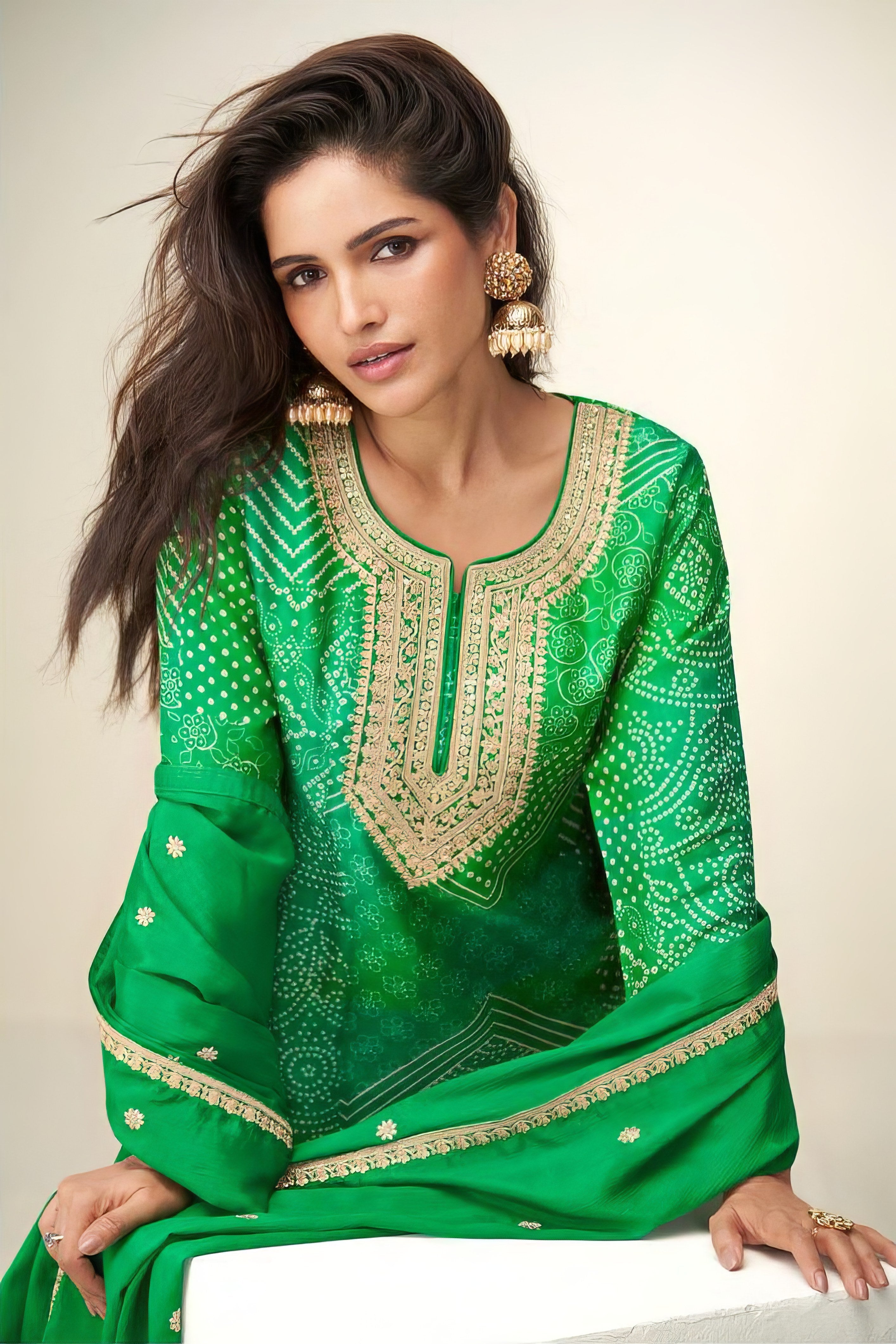 Premium Real Chinon Silk Sharara LXSR0080