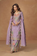 Embroidered Elegance Sharara Suit LXSR0082