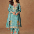 Embroidered Elegance Sharara Suit LXSR0082