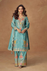 Embroidered Elegance Sharara Suit LXSR0082