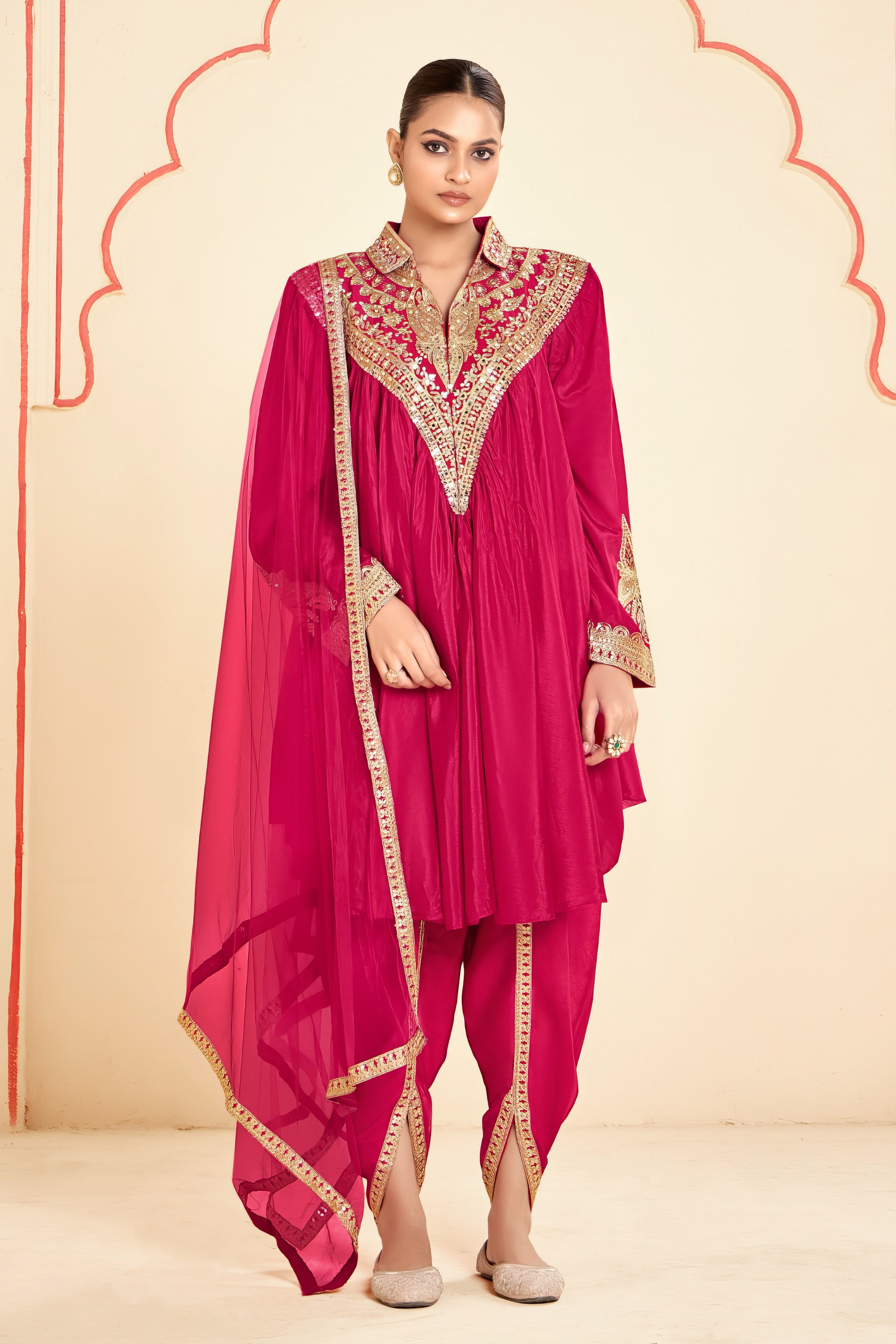 Zehra Digital Bloom Luxury Suit LXST0057