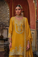 Embroidered Charm Sharara LXSR0093