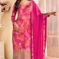 Embroidered Chinon Charming Suit EAST0042